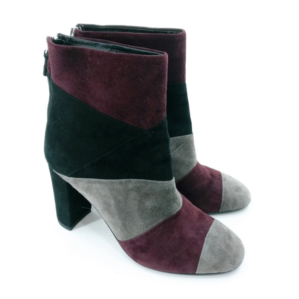 Grigiarancio Vero Cuoio Color Block Heel Boots